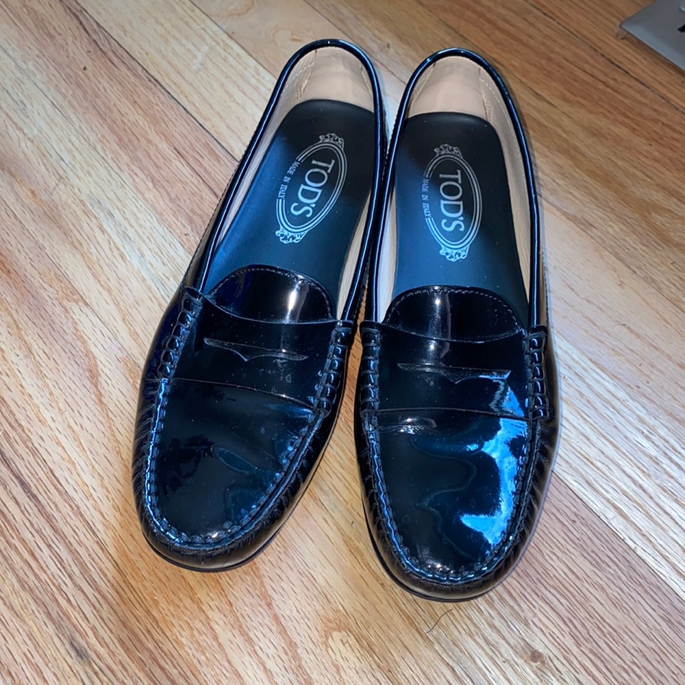 Tod’s Black Patent Loafer